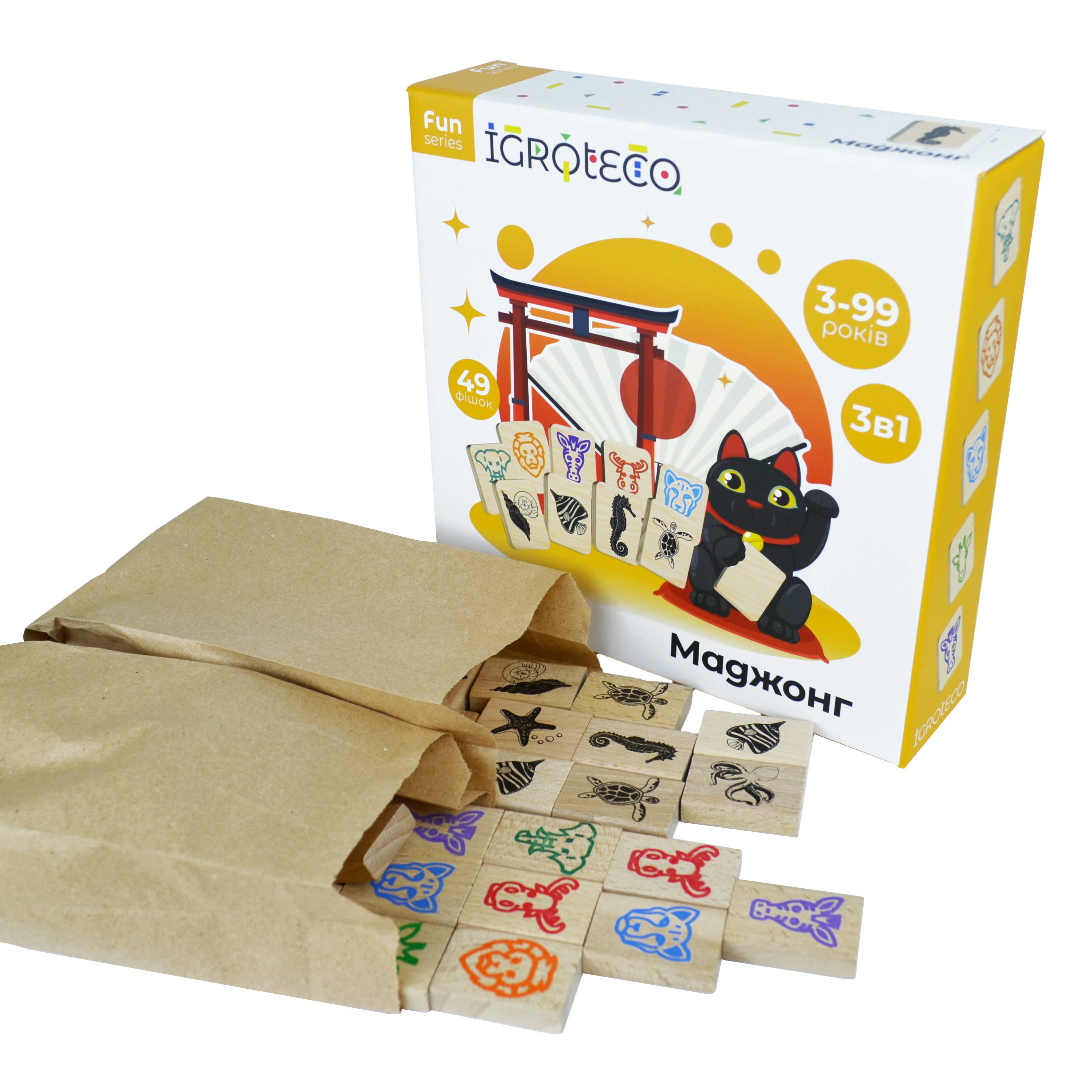 Fainotoys - Wholesale Brain Game - Kids - Mahjong 49 pcs3