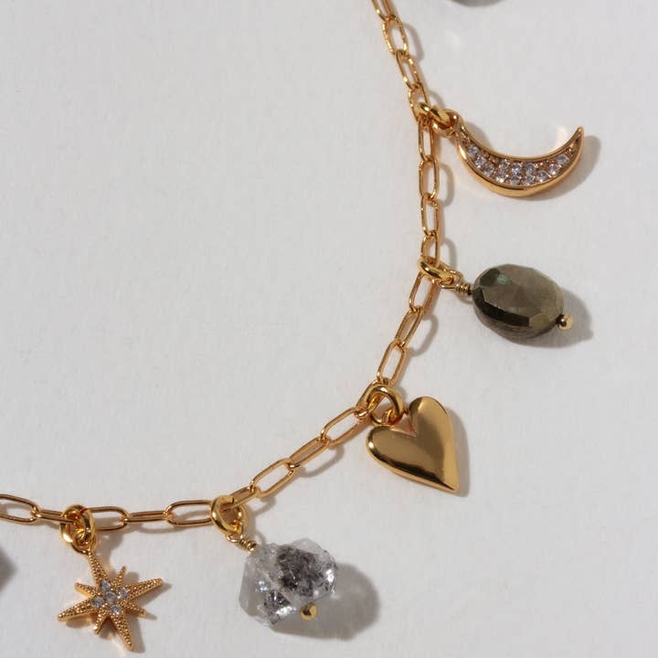 Luna Norte - Wholesale Pendant/Charm Necklace - Nightfall Gemstone Charm Necklace3