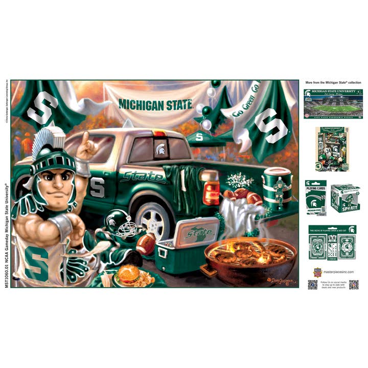 Masterpieces Puzzles - Wholesale Puzzle - Adult - Michigan State Spartans - Gameday 1000 Piece Puzzle3
