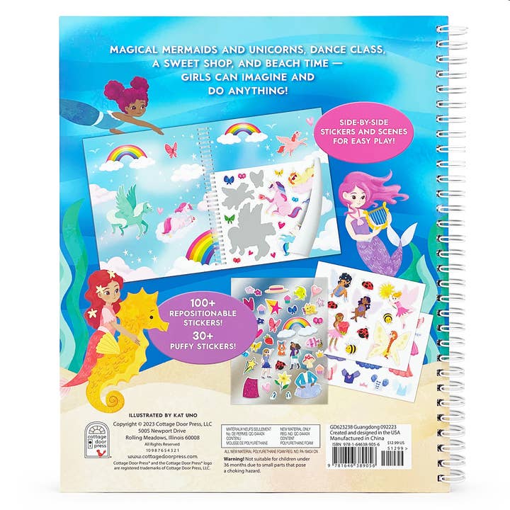 Cottage Door Press - Wholesale Coloring Book - Kids & Baby - Girl Time! Sticker & Coloring Activity Book