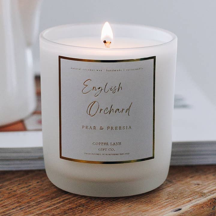 English Orchard | Coconut Wax Candle for wholesale by Copper Lane Gift Co.