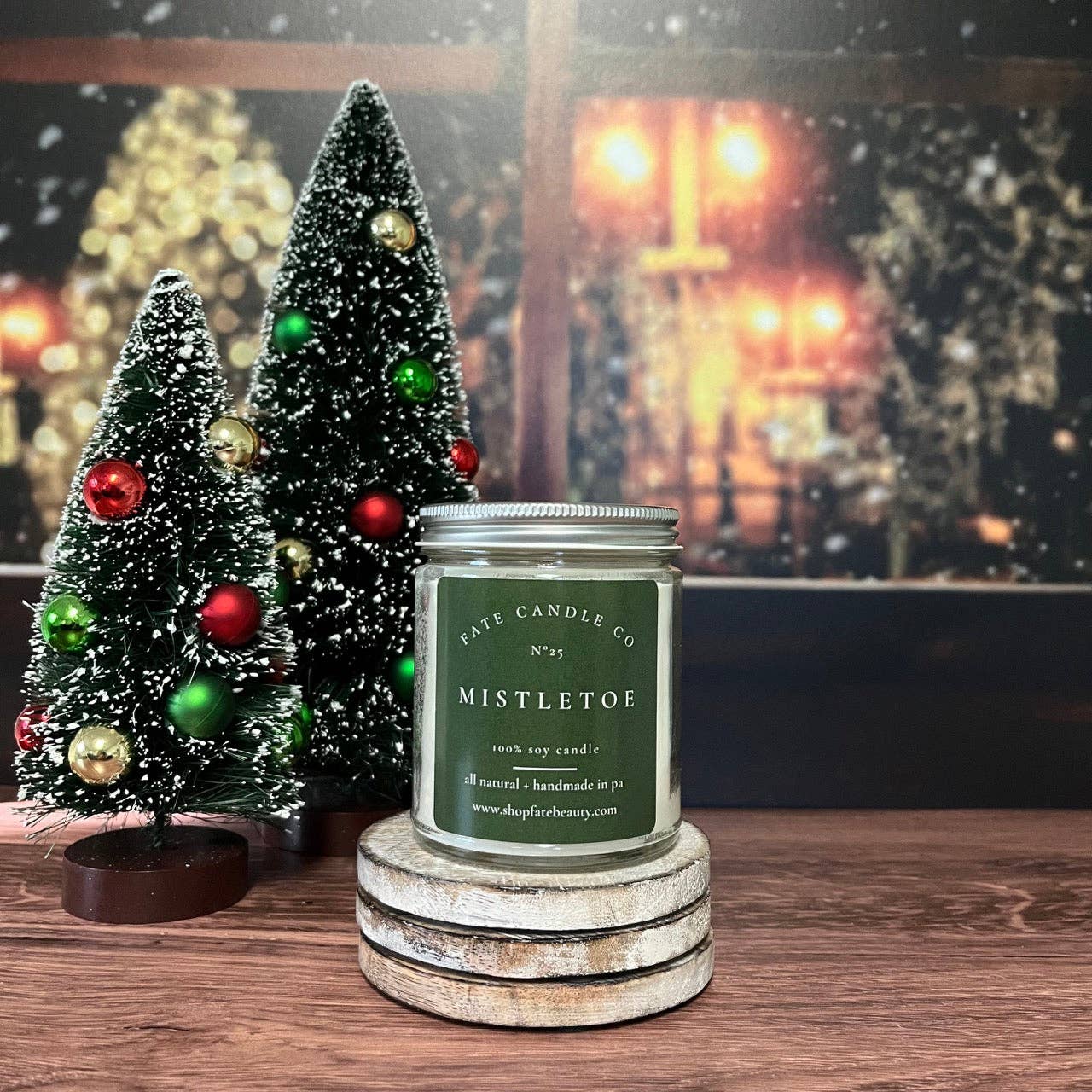 Fate Naturals - Wholesale Jar/Filled Candle - Mistletoe Non-Toxic Candle (Pine + Camphor)