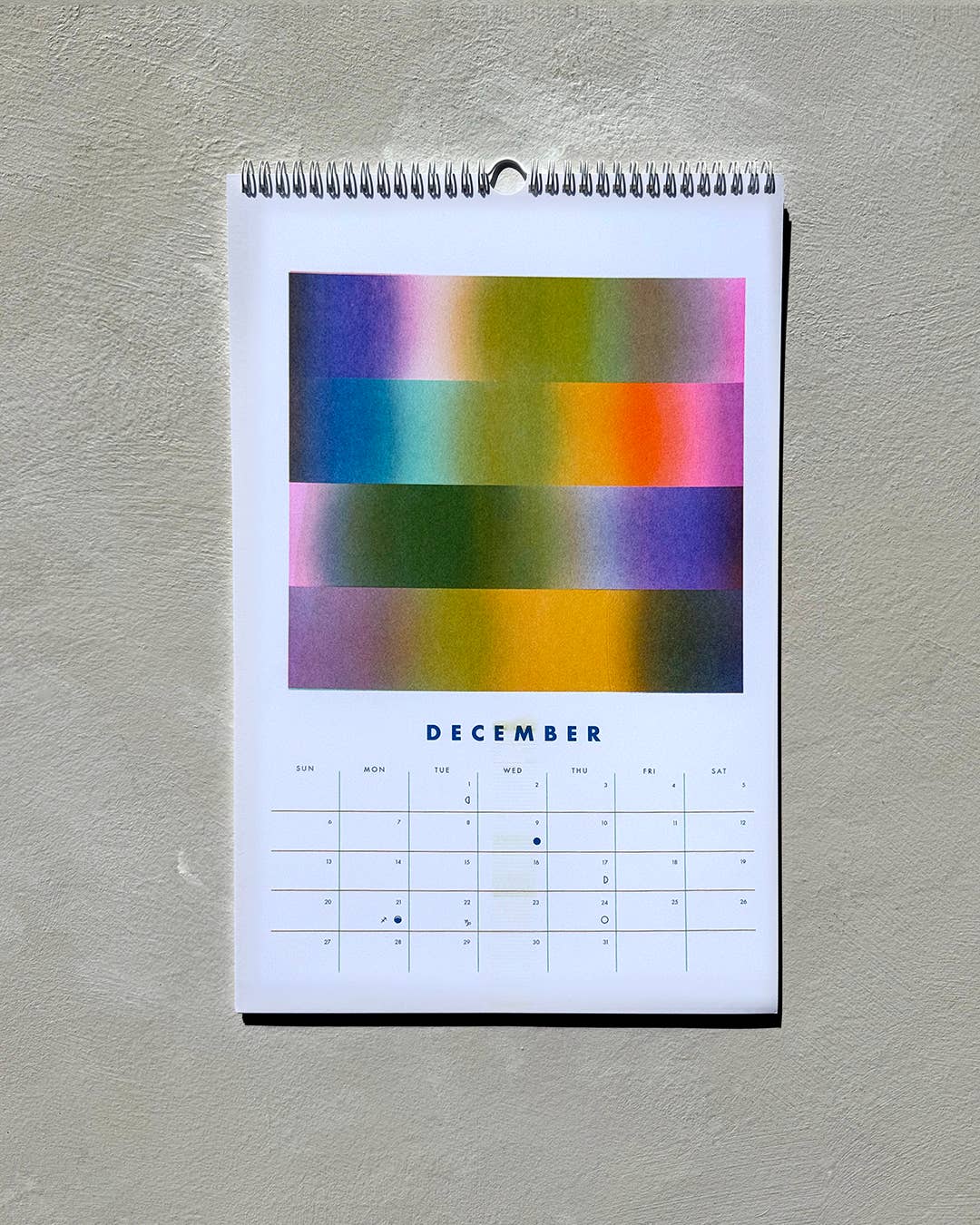Robyn A. Frank Artworks – Engroshandel Kalender – 2026 Risograph Vægkalender - Abstrakt Kunst4