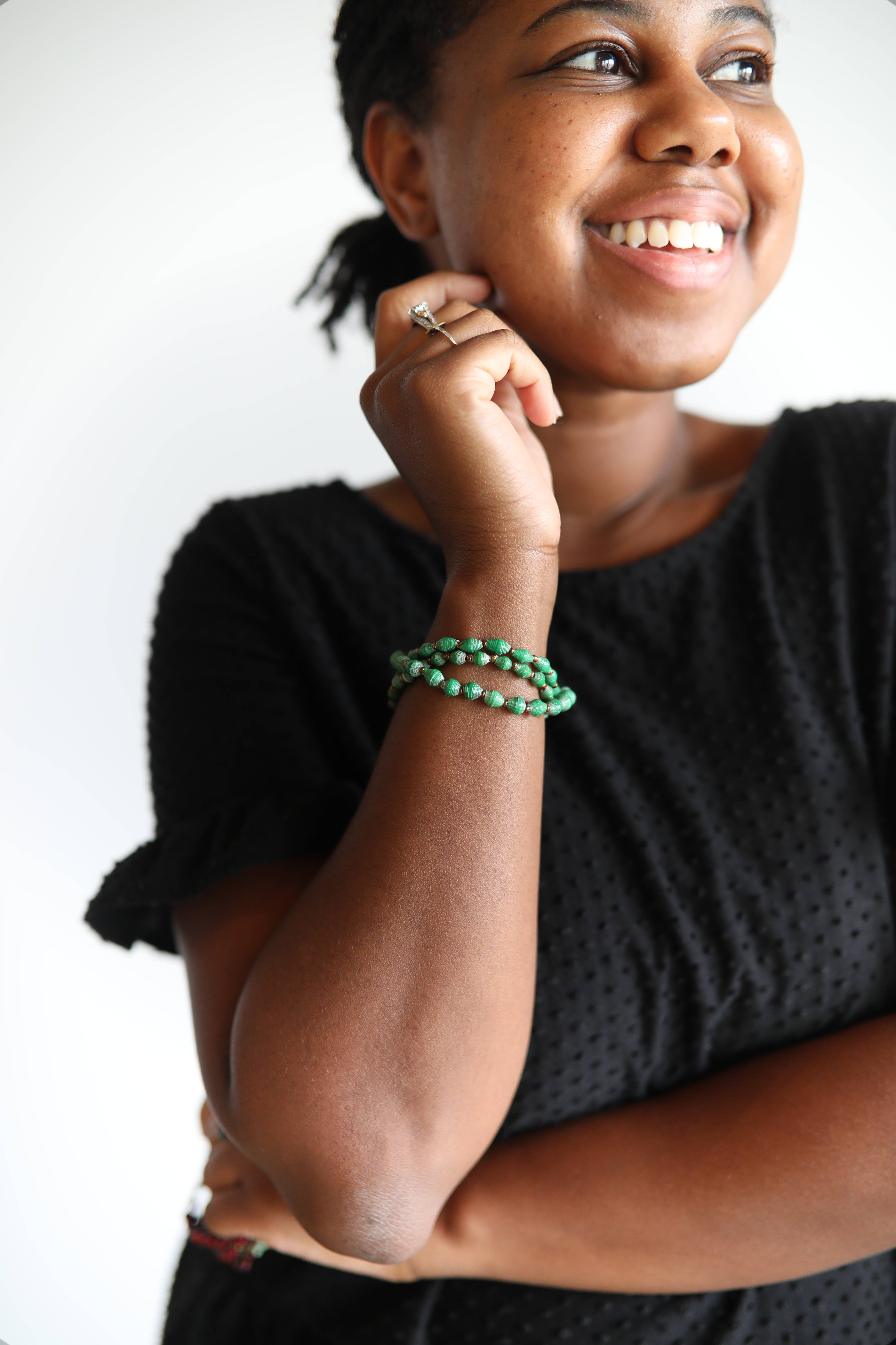 Ornaments 4 Orphans - Wholesale Beaded Bracelet - Maasai Paper Bead Bracelet11