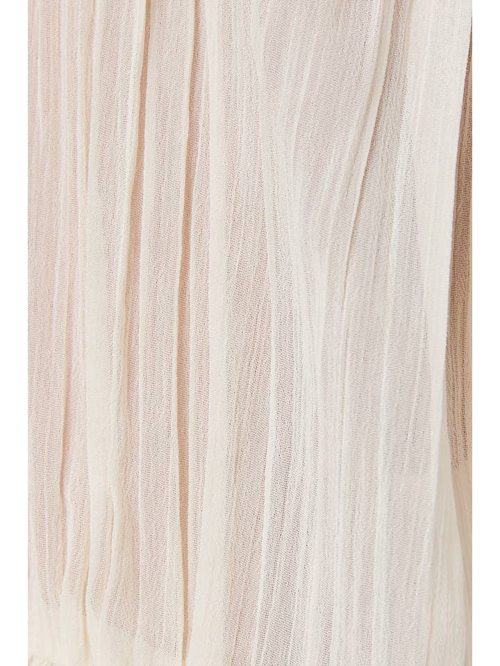 LE LIS - Vente Chemisier – femme - CHEMISIER À ENCOLURE DÉGAGÉE ET VOLANTÉ13