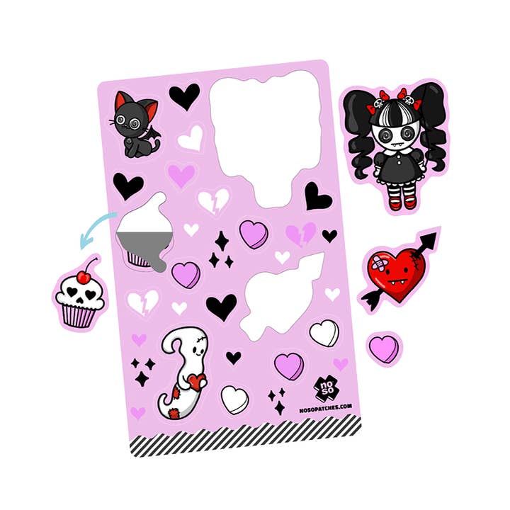 Broken Hearts Dazzits for wholesale by Noso Patches
