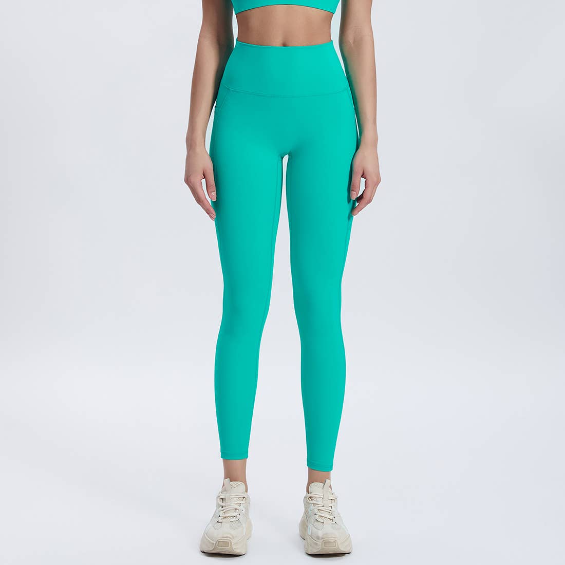 Sodalemon – Leggings de desporto/casuais - Mulher por atacado – Calças de Ioga com Bolsos Laterais para Mulheres, Leggings Desportivas sem Costura Frontal14