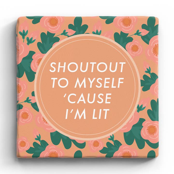 Shoutout - Marble Coaster voor wholesale door Paisley & Parsley