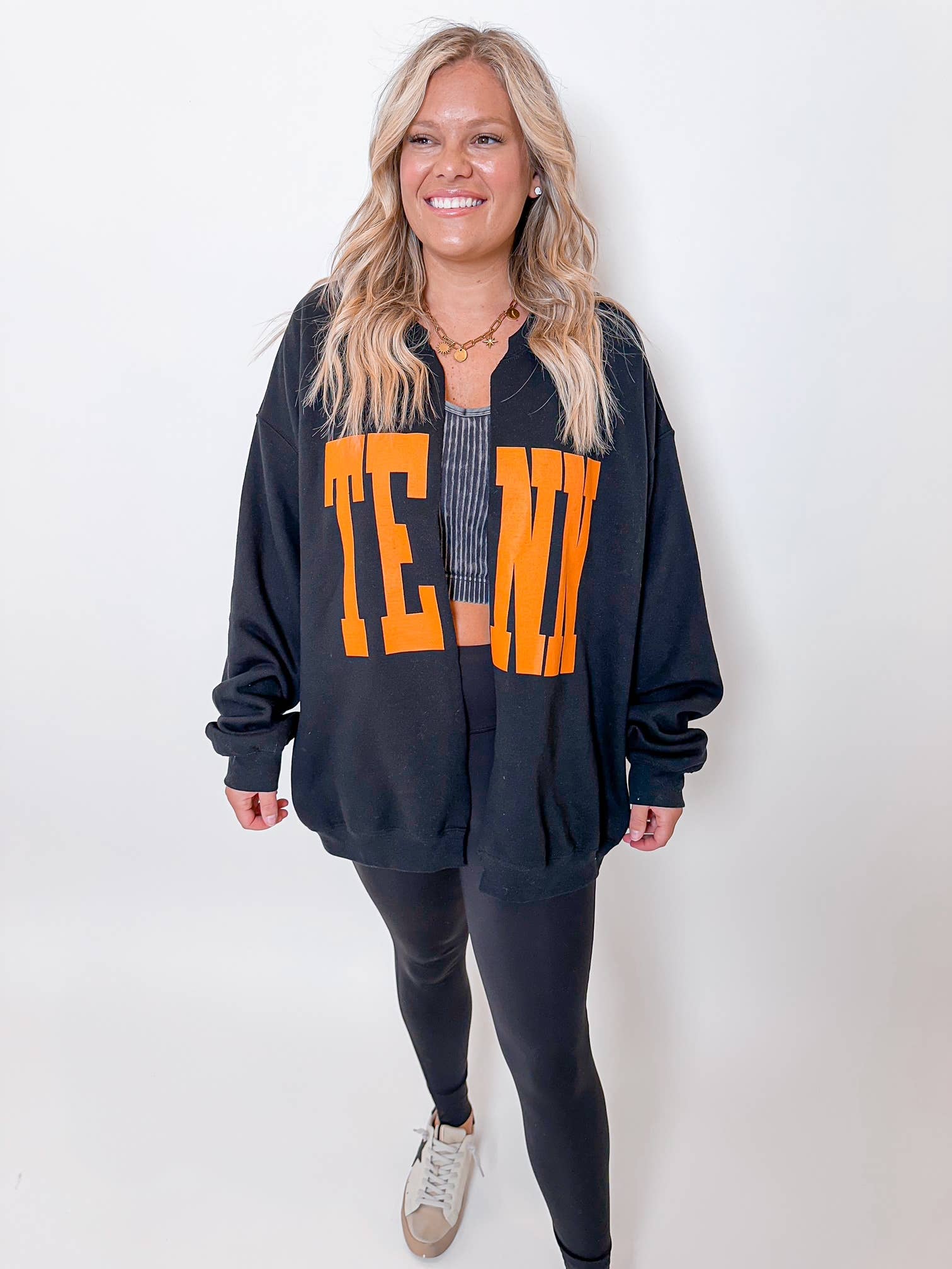 Wicker Road Boutique - Wholesale Cardigan - Women's - Black TENN Cardigan2