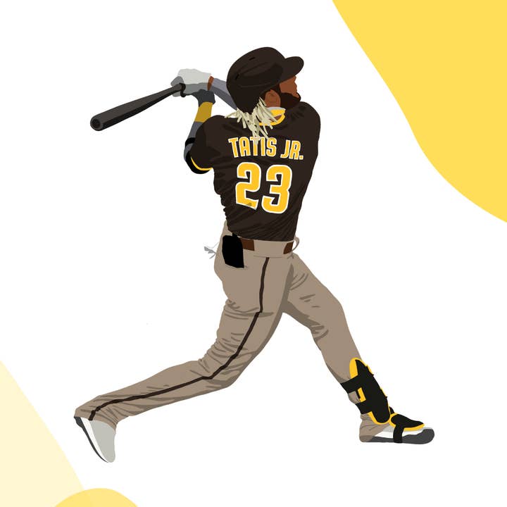 Fernando Tatis Jr. Autocollant pour la vente par Erin Tucci Designs