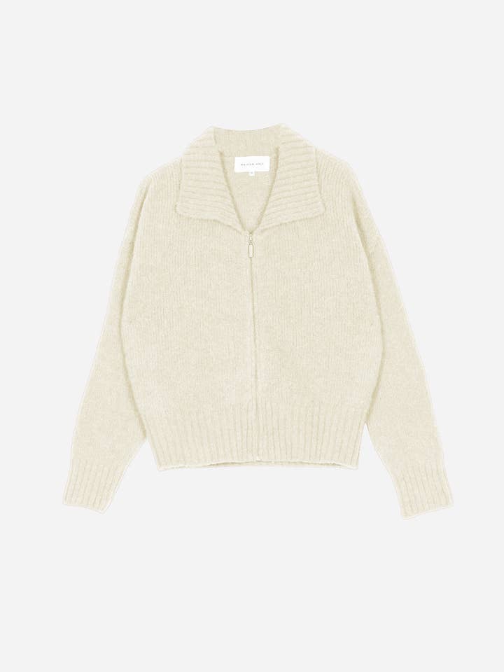 CARDIGAN BRENA milk for wholesale by Maison Anje