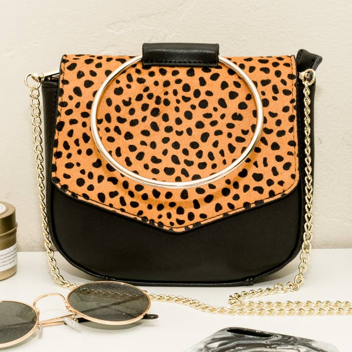 Sac Leopard Circle pour la vente par The Sis Kiss