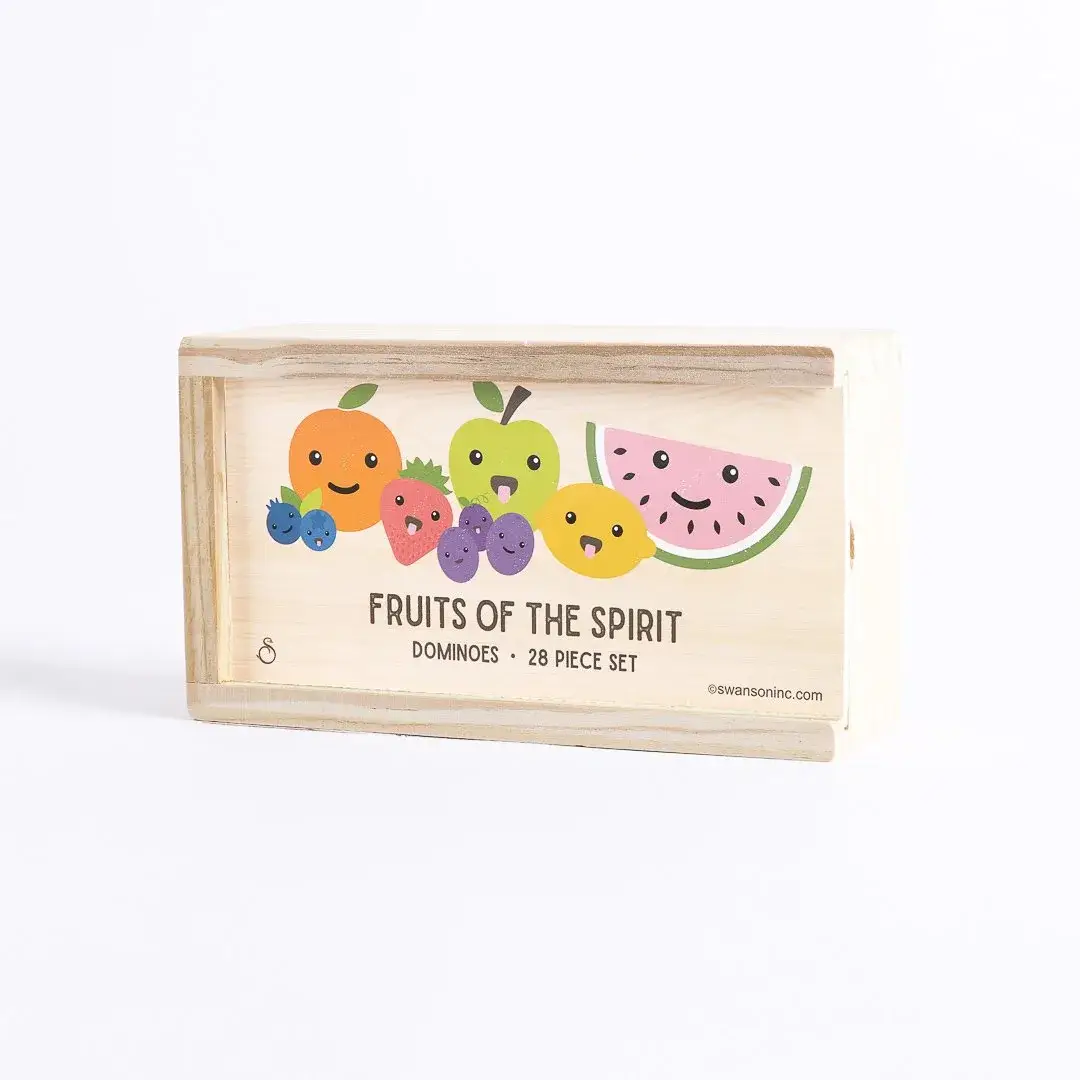 Swanson Christian Products - Wholesale Wood Toy - Kids - Game Dominos Wood Fruit Of The Spirit1