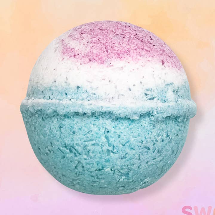 Mermaid Twist Bittie Bath Bomb for wholesale by SweetCheeks Bath Treats