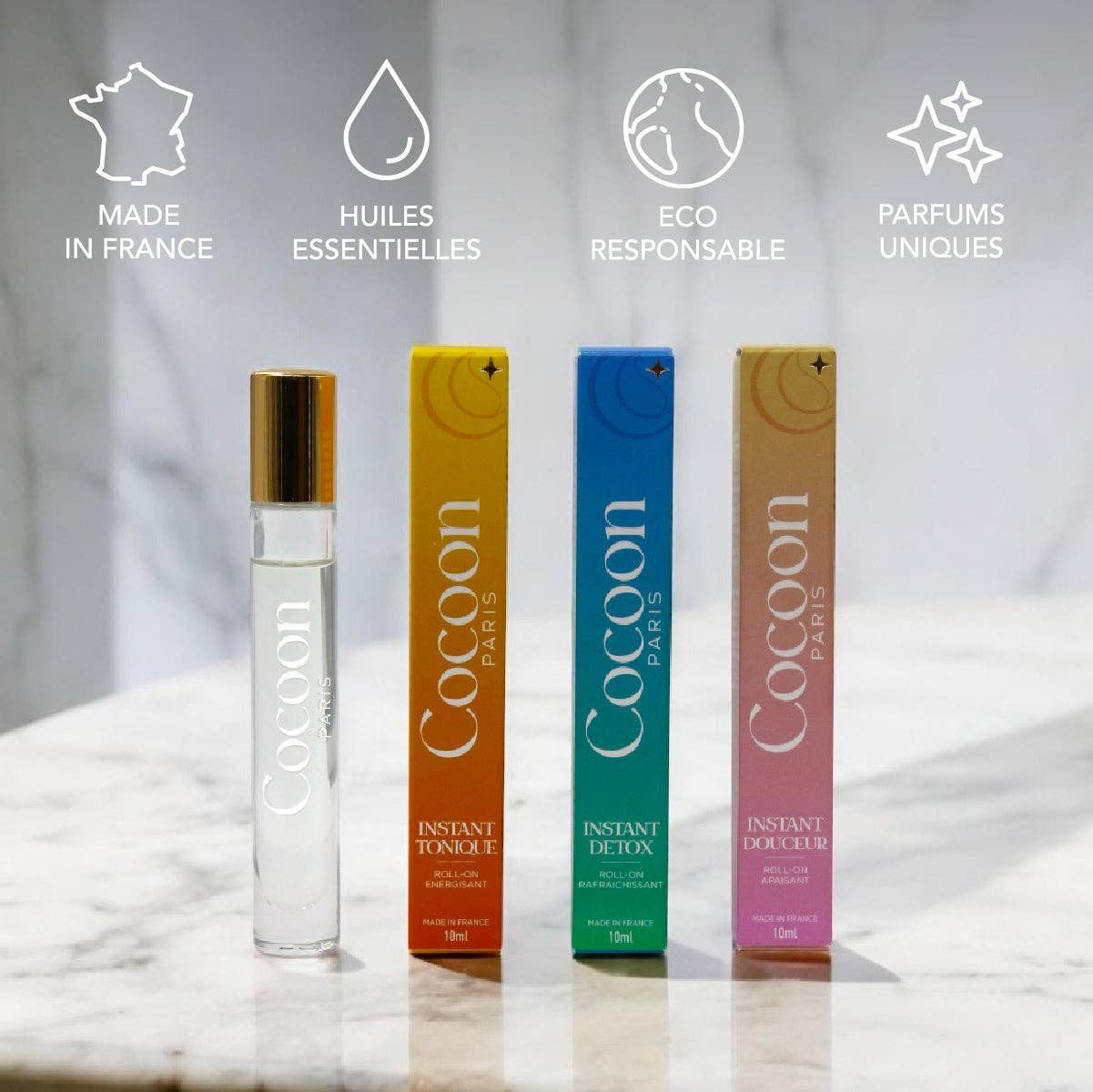 COCOON PARIS - Wholesale Essential Oil Roll-On - WELL-BEING TRIO ROLL-ONS PACK1