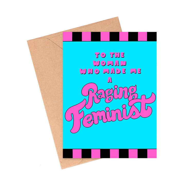 Raging Feminist Mother's Day Card for wholesale by Siyo Boutique