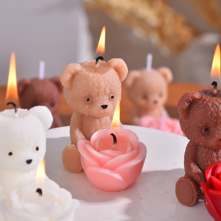 Candles Meta - Wholesale Novelty Candle - Valentine’s Day Lion, Cactus, Rose & Bear Decor Candle2