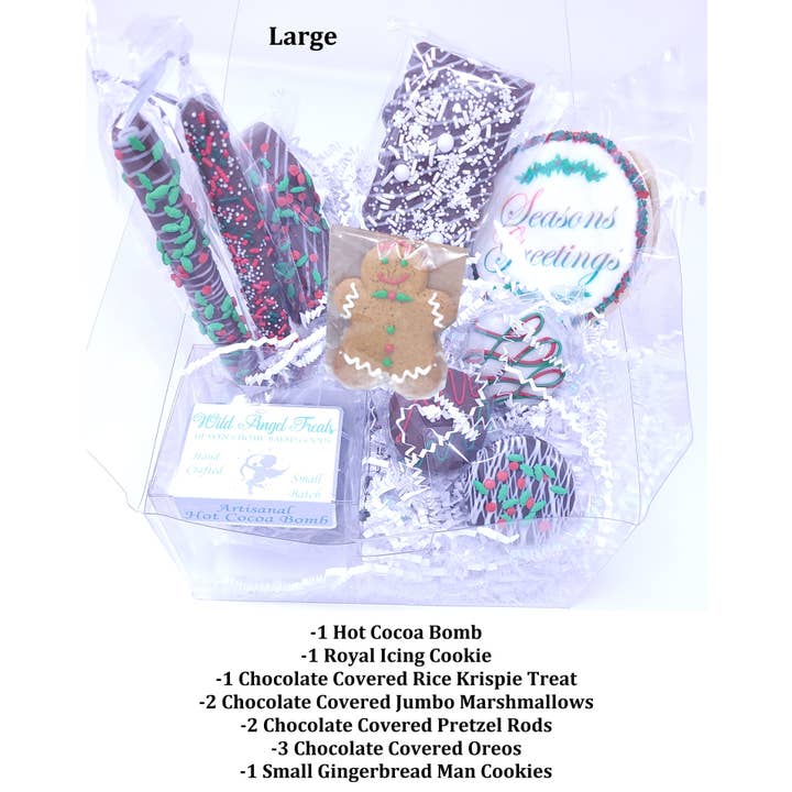 Wild Angel Treats, LLC – wholesale Chocolate box – Christmas Cookies & Chocolate Covered Treats Gift Box2