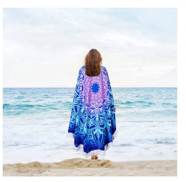 VIGOR - Wholesale Beach Towel - High Quality Round Bohemian Blanket Hippie Indian Throw Blan4