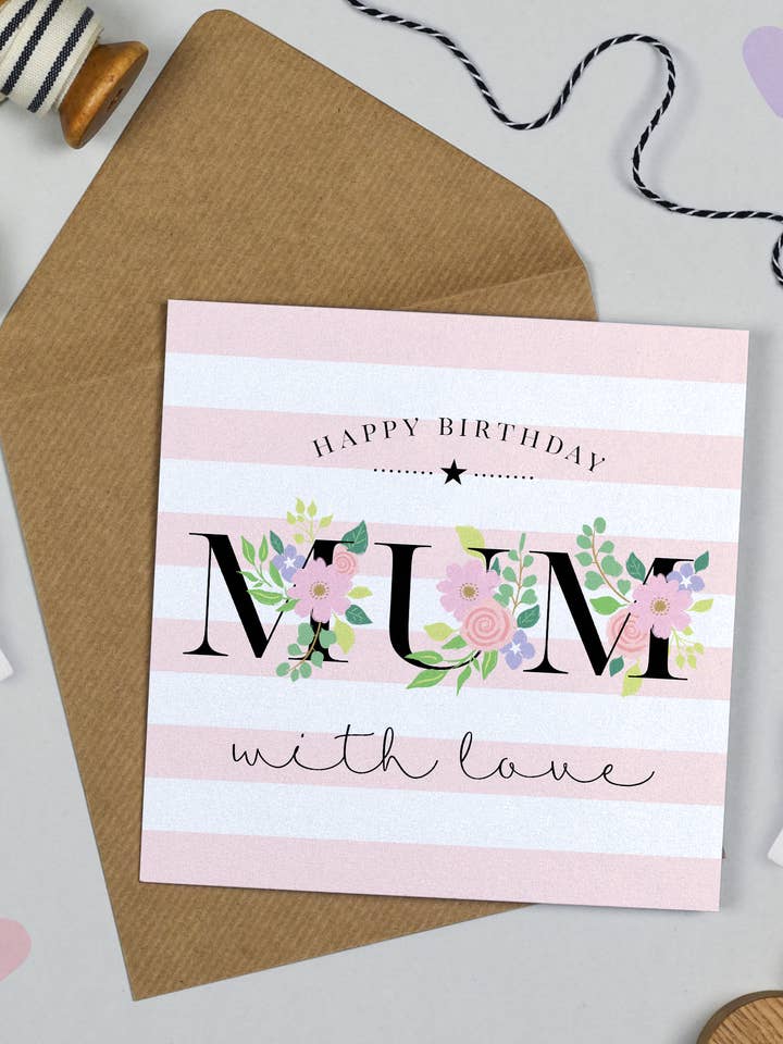 Candy Stripe Mum for wholesale by Michelle Fiedler Design