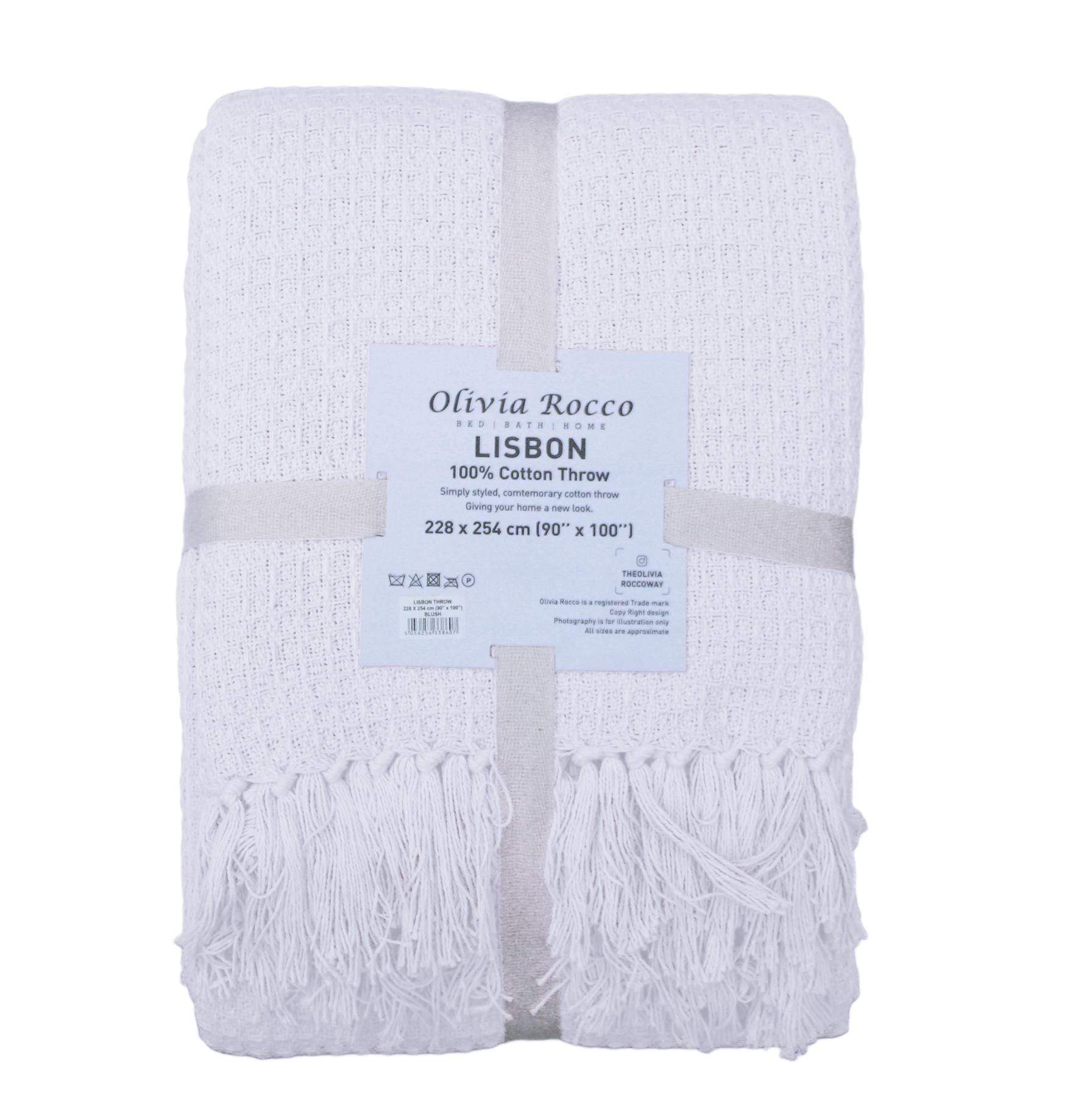 LOOMWORKS LTD – wholesale Throw blanket – Lisbon Pure Cotton Honeycomb Throw20