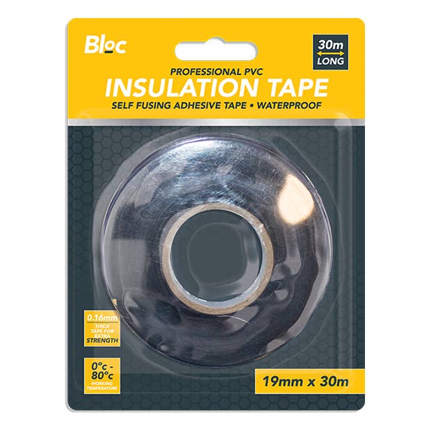 LMT-UK – wholesale Tape – 24 x Black PVC Professional Insulating Tape - Wholesale Carton0