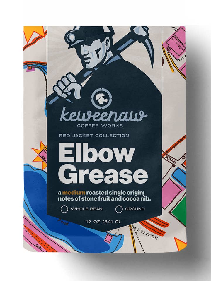 Elbow Grease - 12 oz for wholesale by Keweenaw Coffee Works
