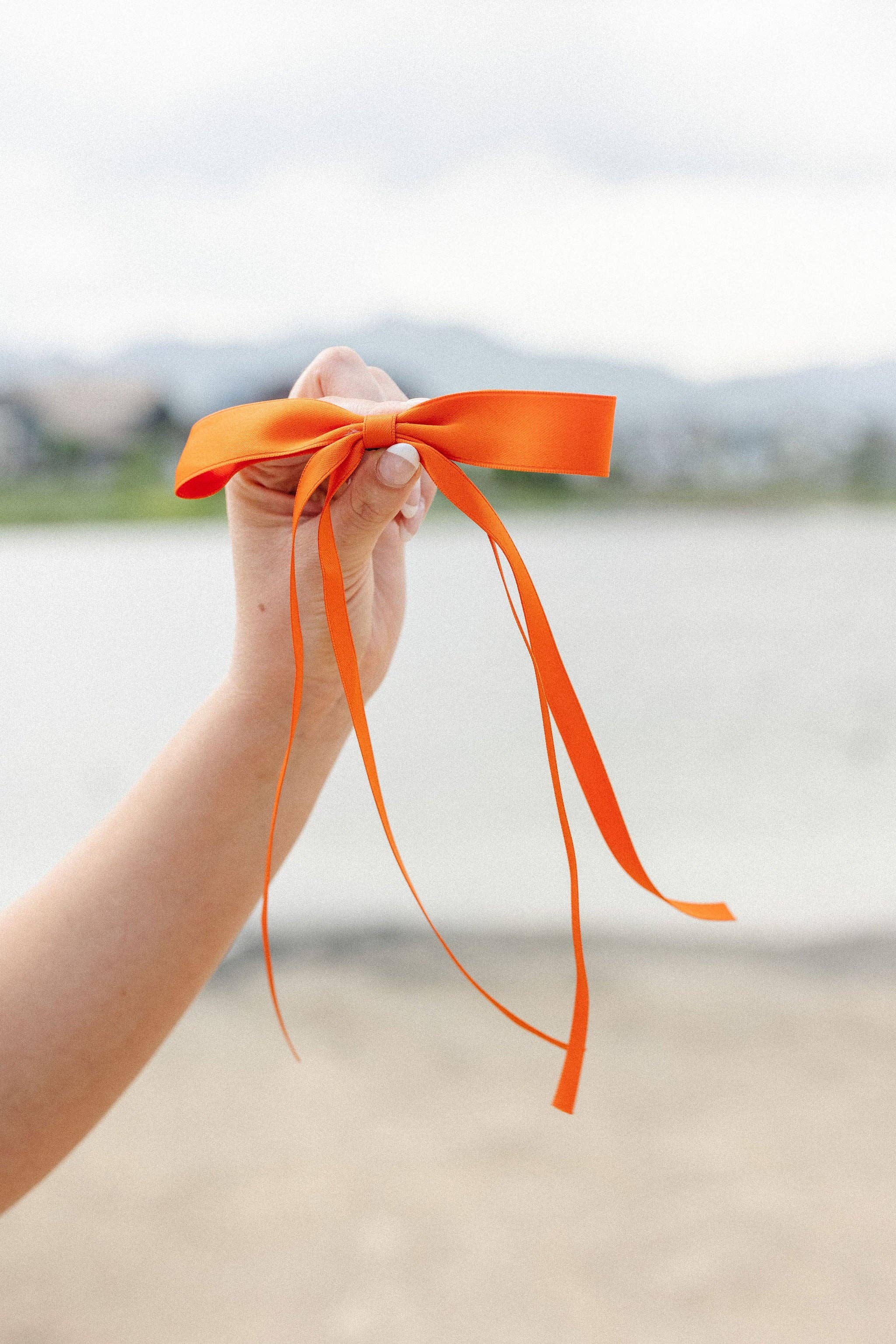 Shop Andi - Wholesale Hair Bow - Women's - Satin Ribbon Long Bow Clip3