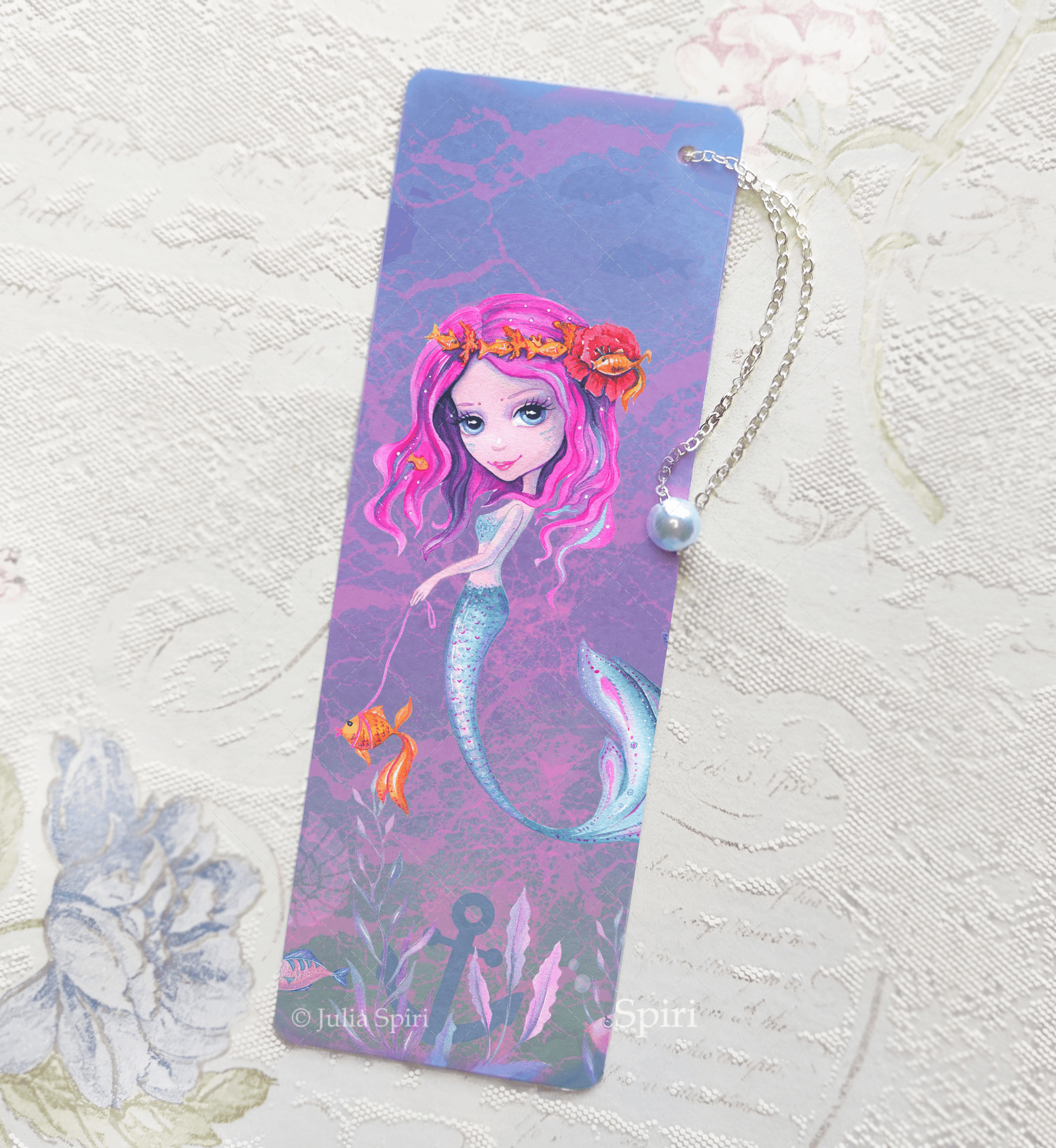 Julia Spiri - Wholesale Bookmark - Marcador para libros. Sirena de fantasía2