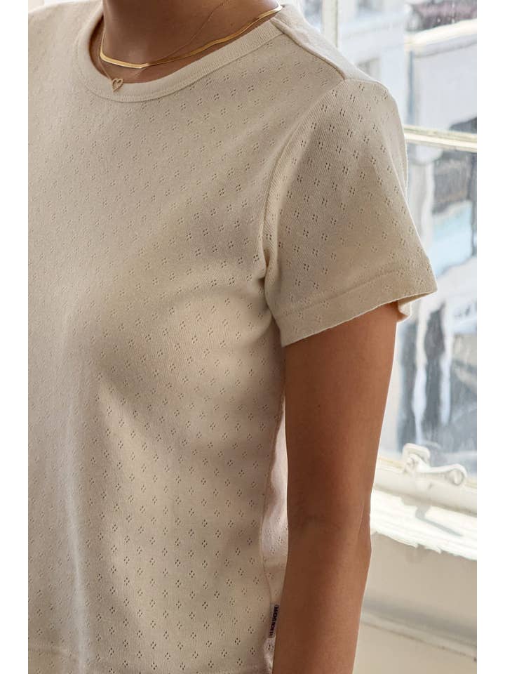 Le Bon Shoppe - Wholesale Knit Top - Women's - Pointelle Babe Tee (2S-2M-1L)27