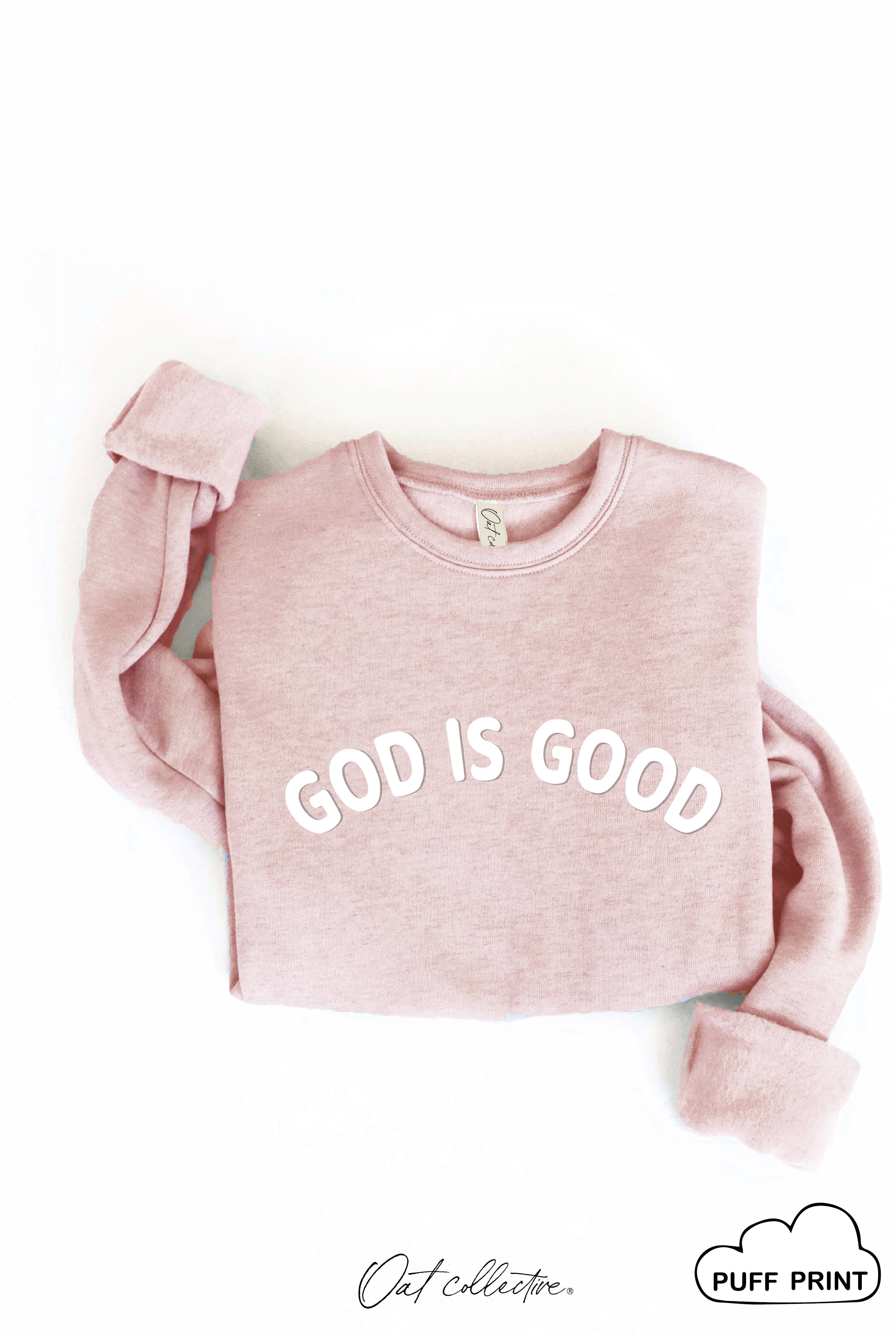OAT COLLECTIVE – Engroshandel Grafisk Sweatshirt - Dame – GUD ER GOD PUFF Grafisk Sweatshirt20
