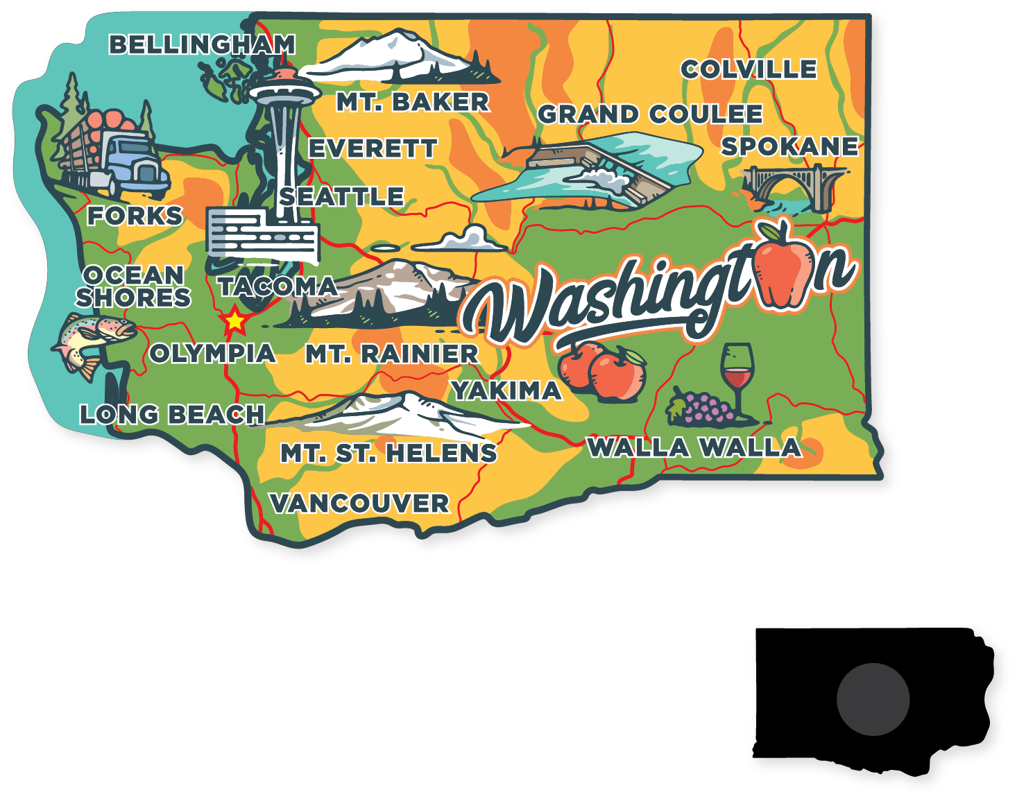 Morris Magnets - Wholesale Magnet - Magnet - Washington Across America 2.01