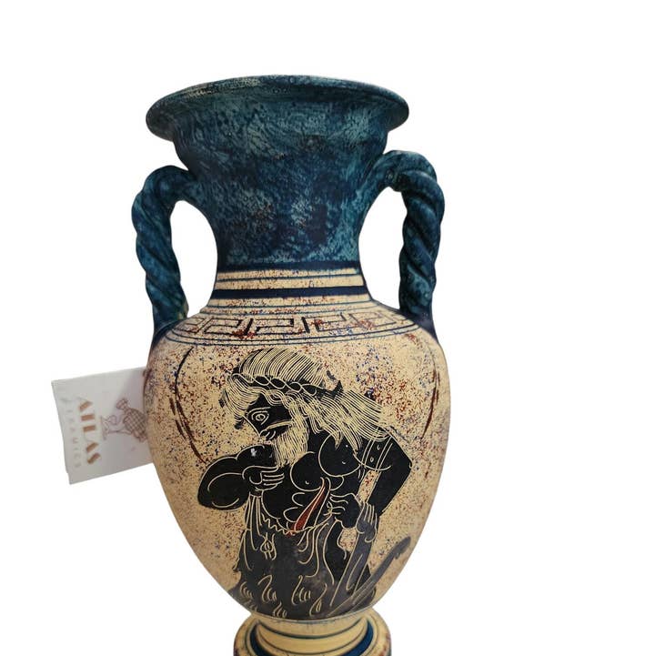 Handmade/Handmade Painted Greek Vase for wholesale by 2 Greeks Inc