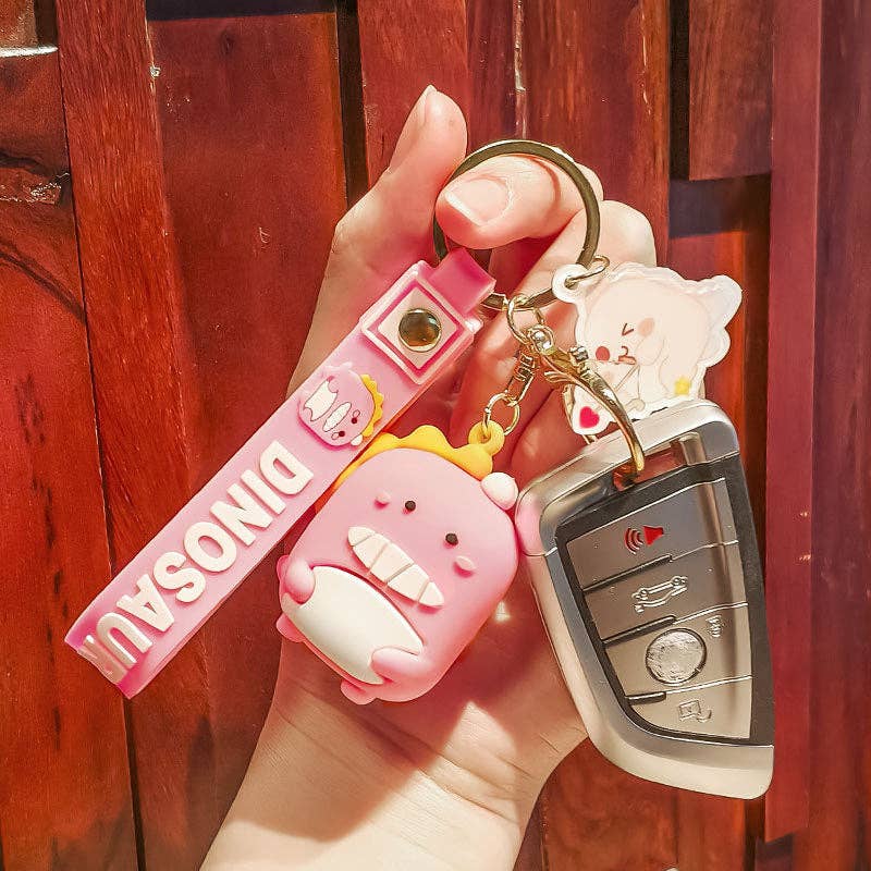 KiddieKickz - Vente Porte-clés – enfant - Porte-clés en PVC dinosaure de dessin animé5