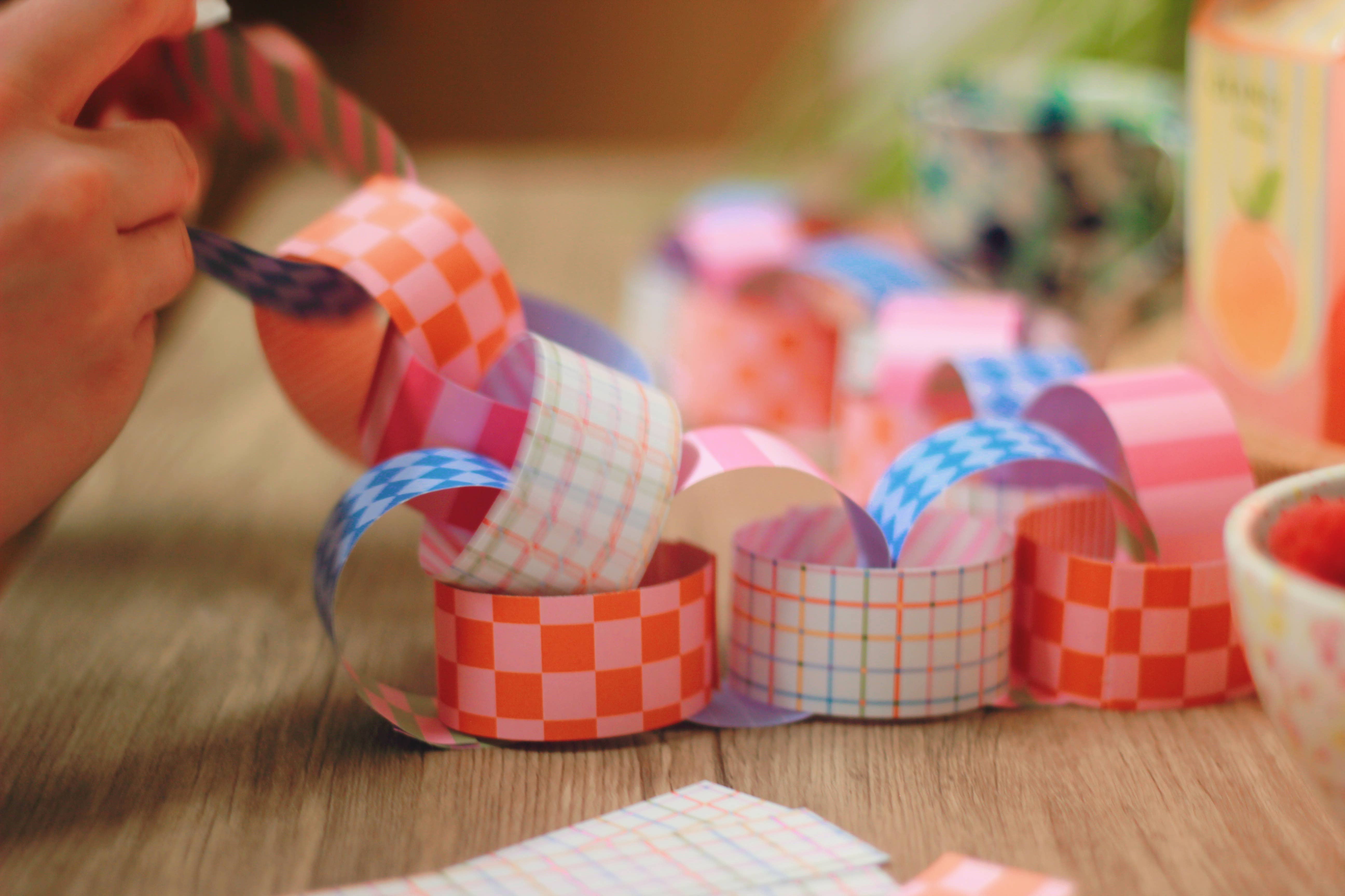 Moo and May Studio - Wholesale DIY Craft Kit - Block Party | Paper Chain Kit Birthday Bunting Party Decor1