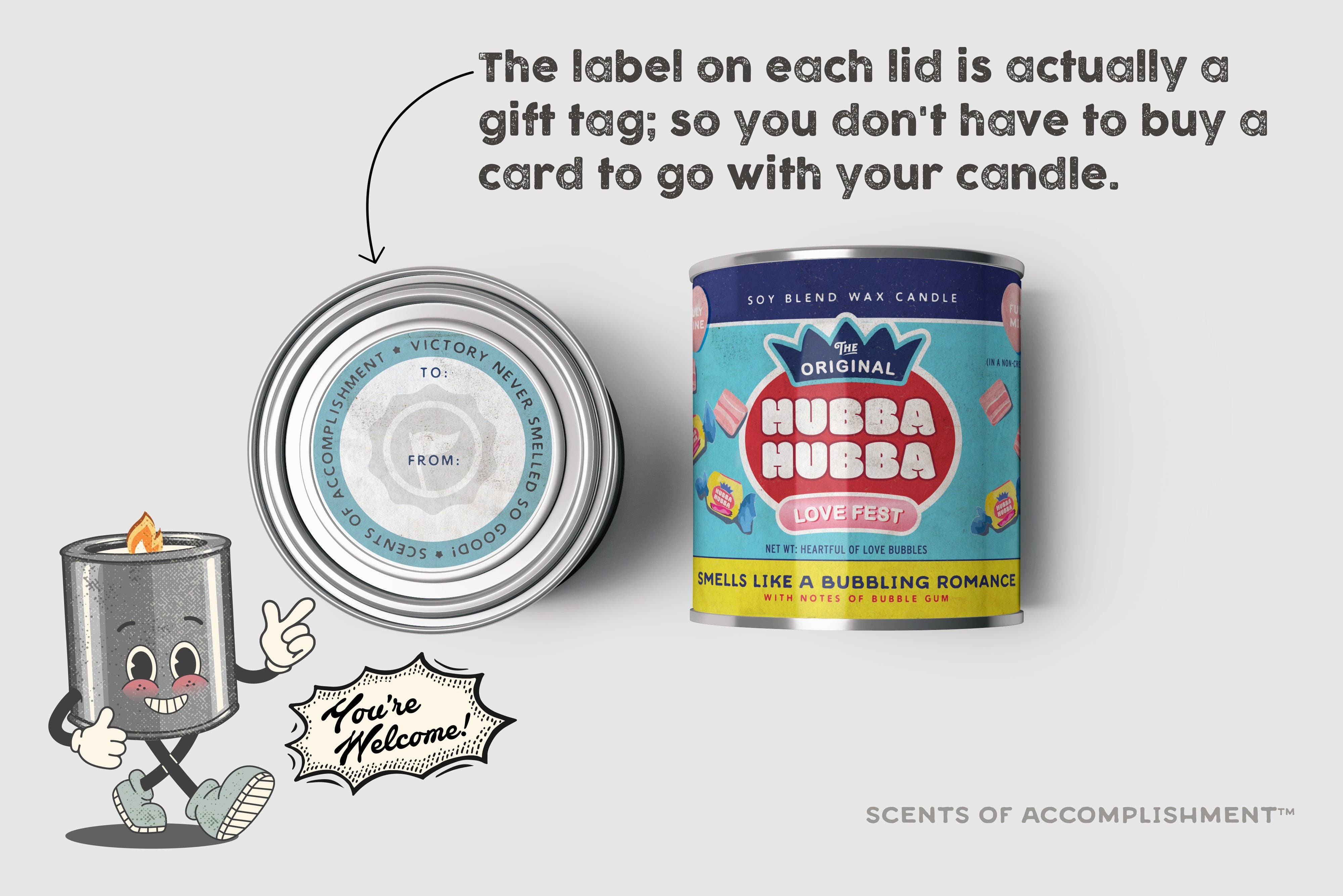 Scents of Accomplishment - Wholesale Jar/Filled Candle - Hubba Hubba Bubble Gum 16oz. Candle3