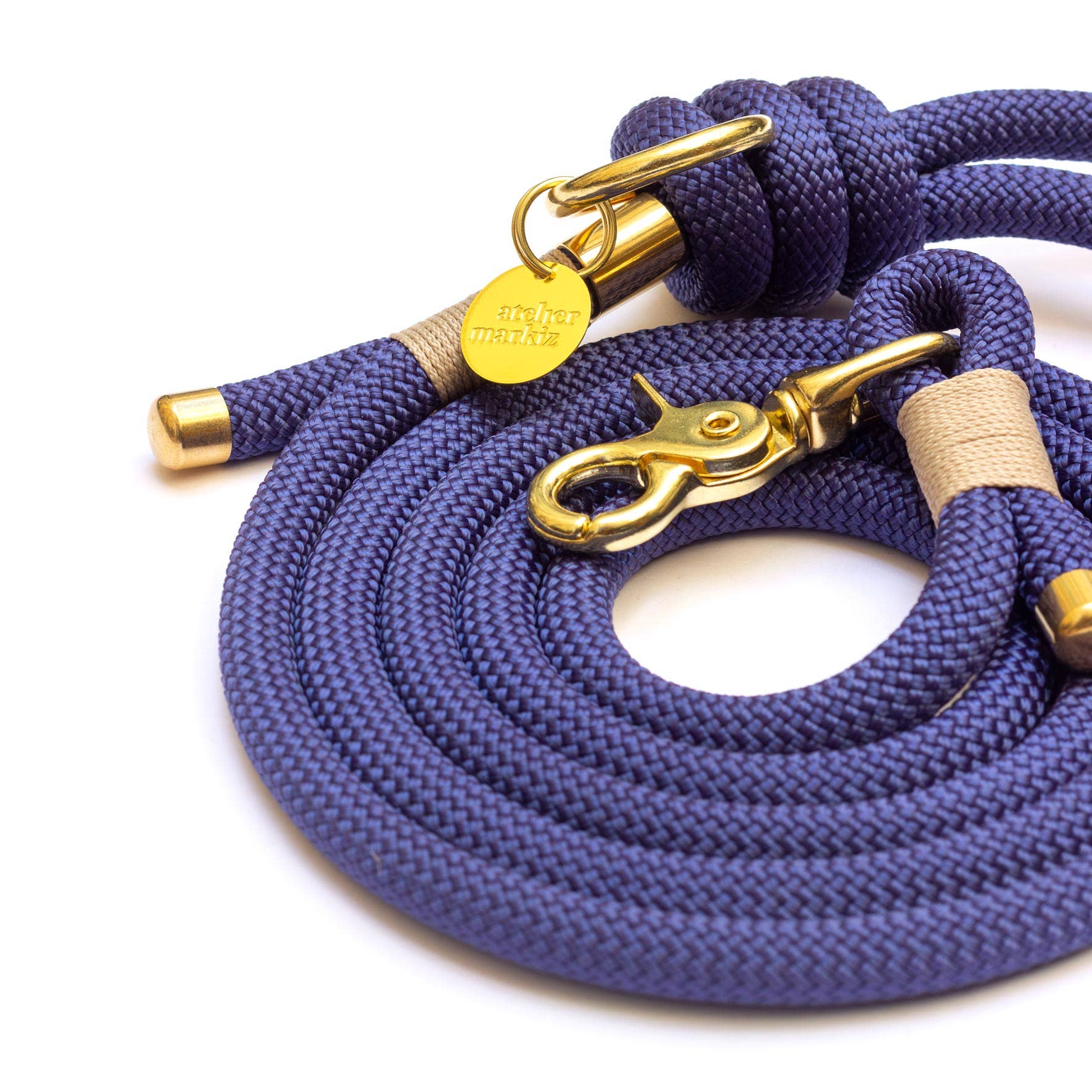 Atelier Markiz - Vente Laisse – chien - Laisse Navy1