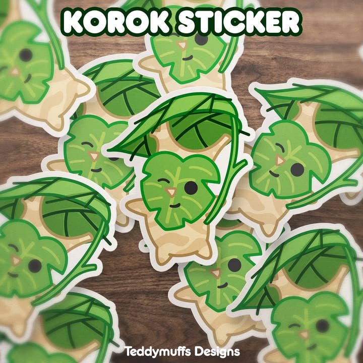 Teddymuffs Designs – wholesale Sticker – Korok Sticker | Legend of Zelda | Link
