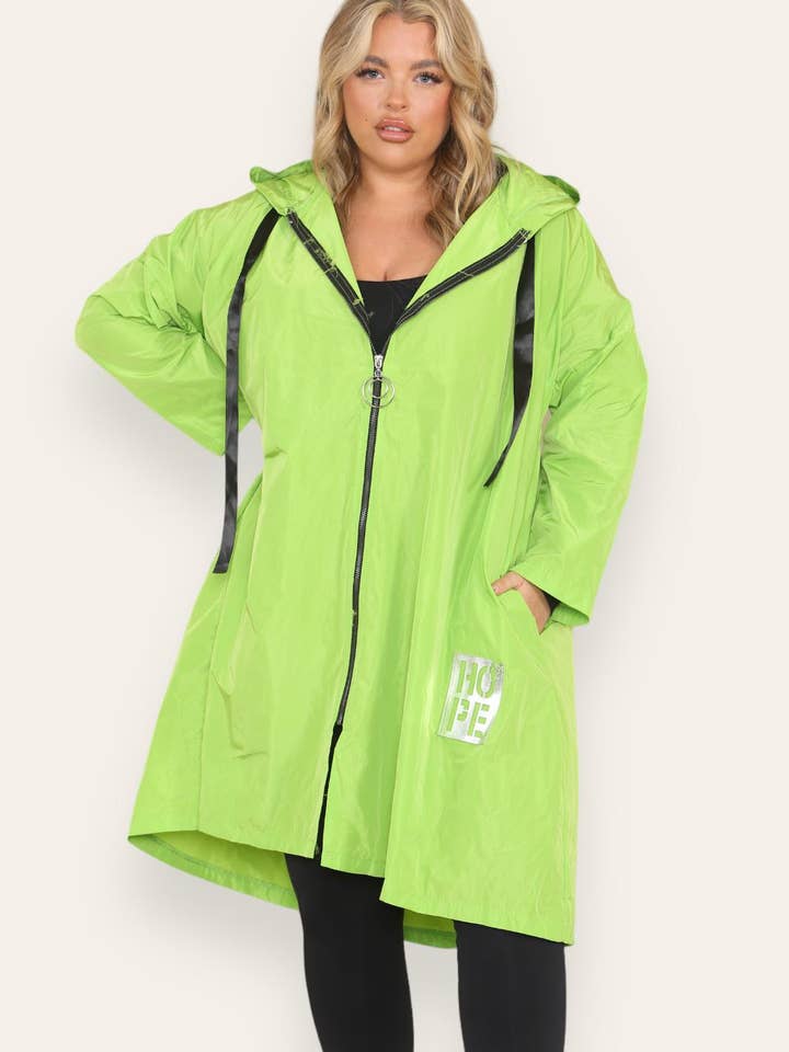 Miss Bold - Wholesale Raincoat - Women's - Oversized Hooded Rain Mac24