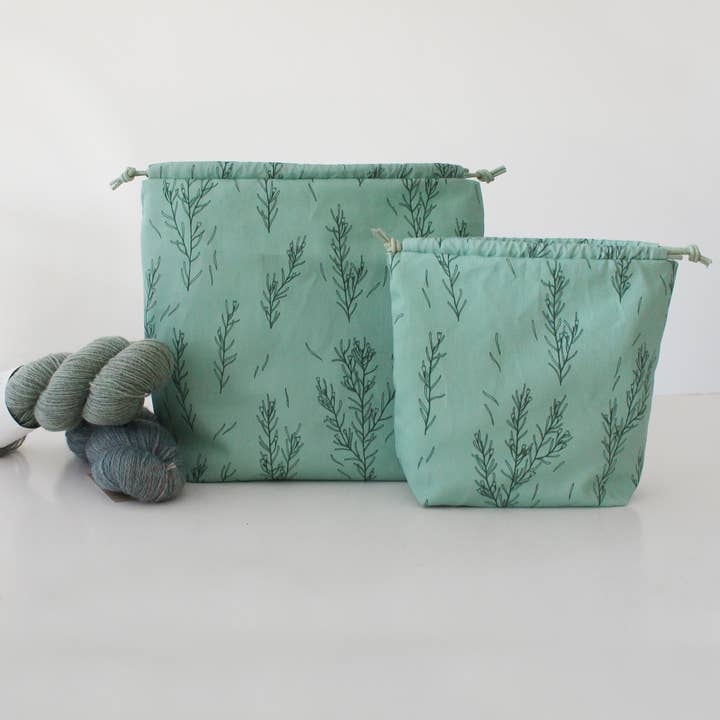 Padrão Floral de Cera de Flor | Saco de Projeto | Saco de Cordão por atacado de The Blue Rabbit House