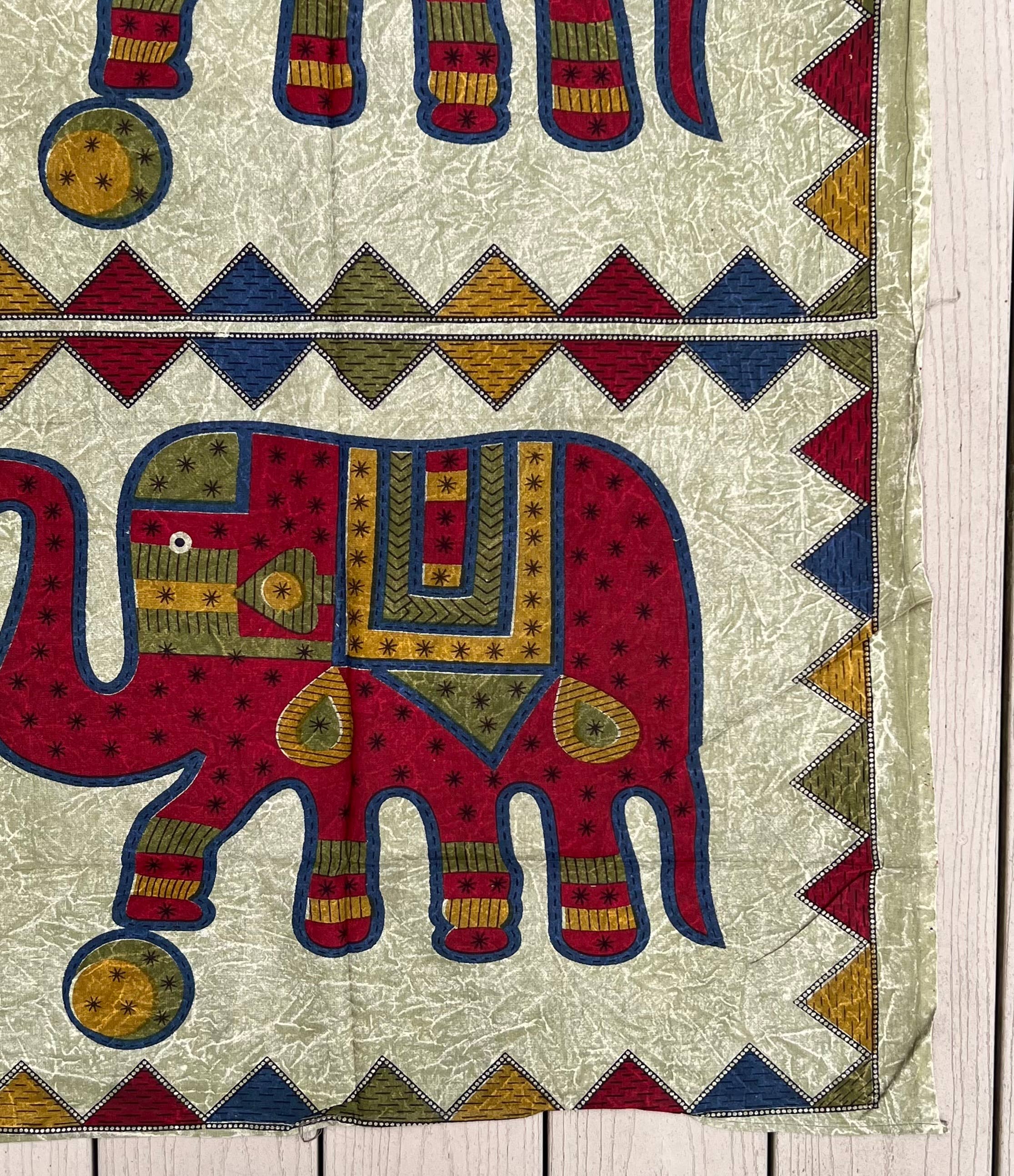 Lungta Imports - Wholesale Tapestry/Textile - Indian Elephants Tapestry Wall Decor Beach Throw12