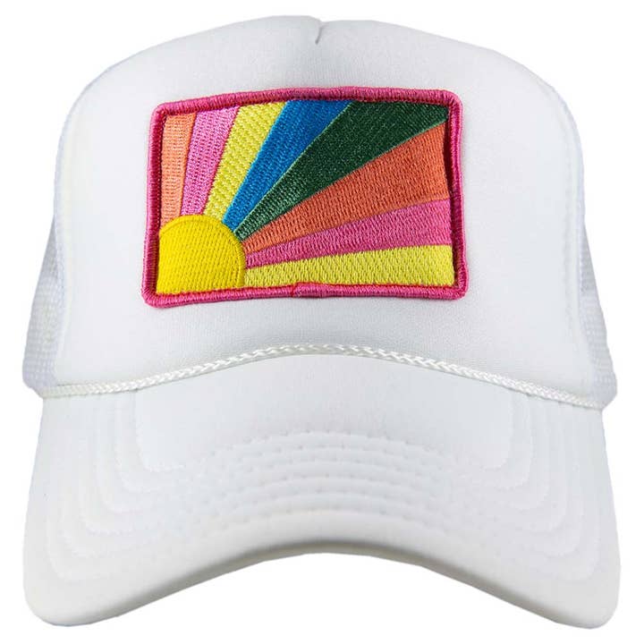 Katydid - Wholesale Trucker Hat - Women's - Bursting Sunshine Patch Foam Trucker Hat1