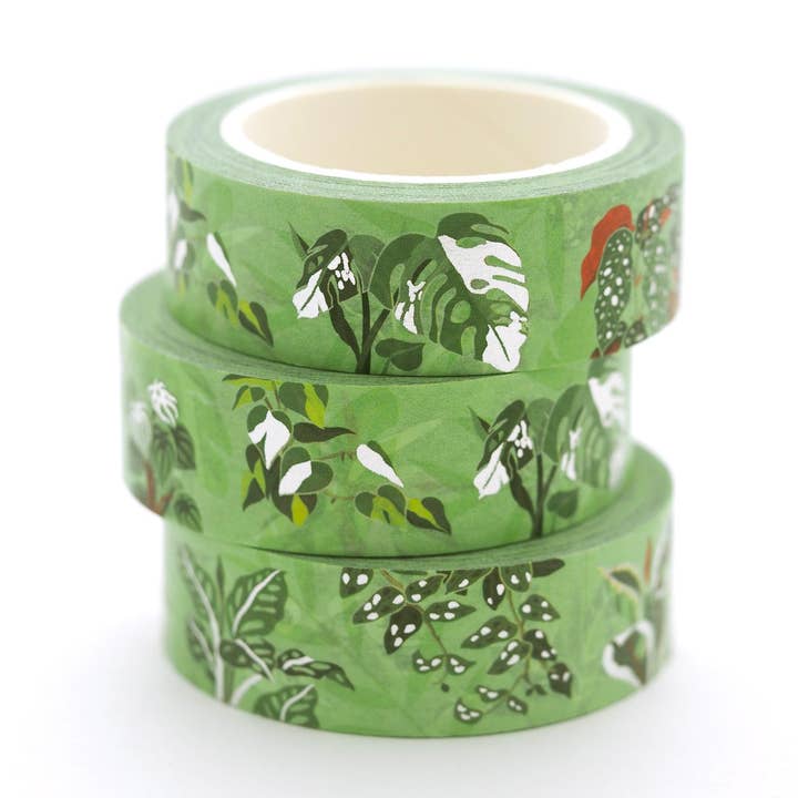Shoal - Vente Rubans adhésifs Washi - Ruban Washi Plantes Tropicales (1 rouleau)0