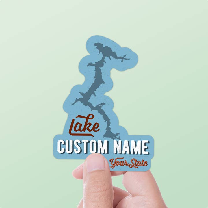 Sentinel Supply - Wholesale Sticker - Custom Lake Stickers - Request a Lake on Name Drop Decals3