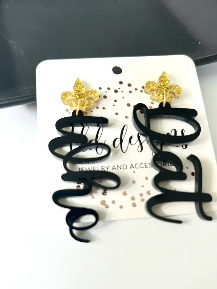 Who Dat Black for wholesale by TLD Designs