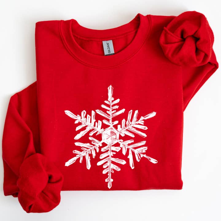 Sneeuwvlok, mooi, winter-, kerst- en kerstsweatshirt voor wholesale door Refinery Number One LLC