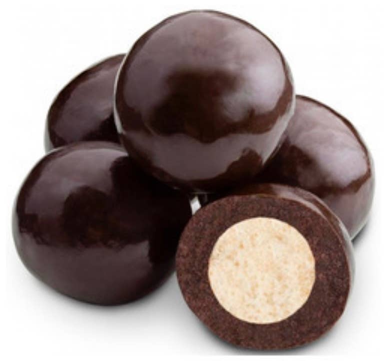 O'Shea's Candies Sweet Shop - Wholesale Chocolate Covered Sweets - Malt Balls “ Four Variety Medley” Triple Dip 1/3 Pound3