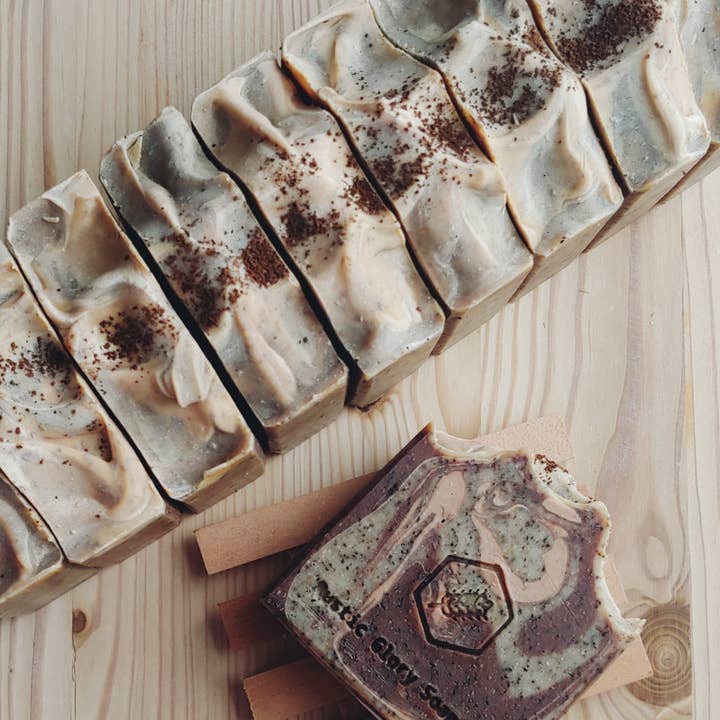 Rustic Glory Soap Company - Wholesale Bar Soap - Mocha Scrub Exfoliating Soap