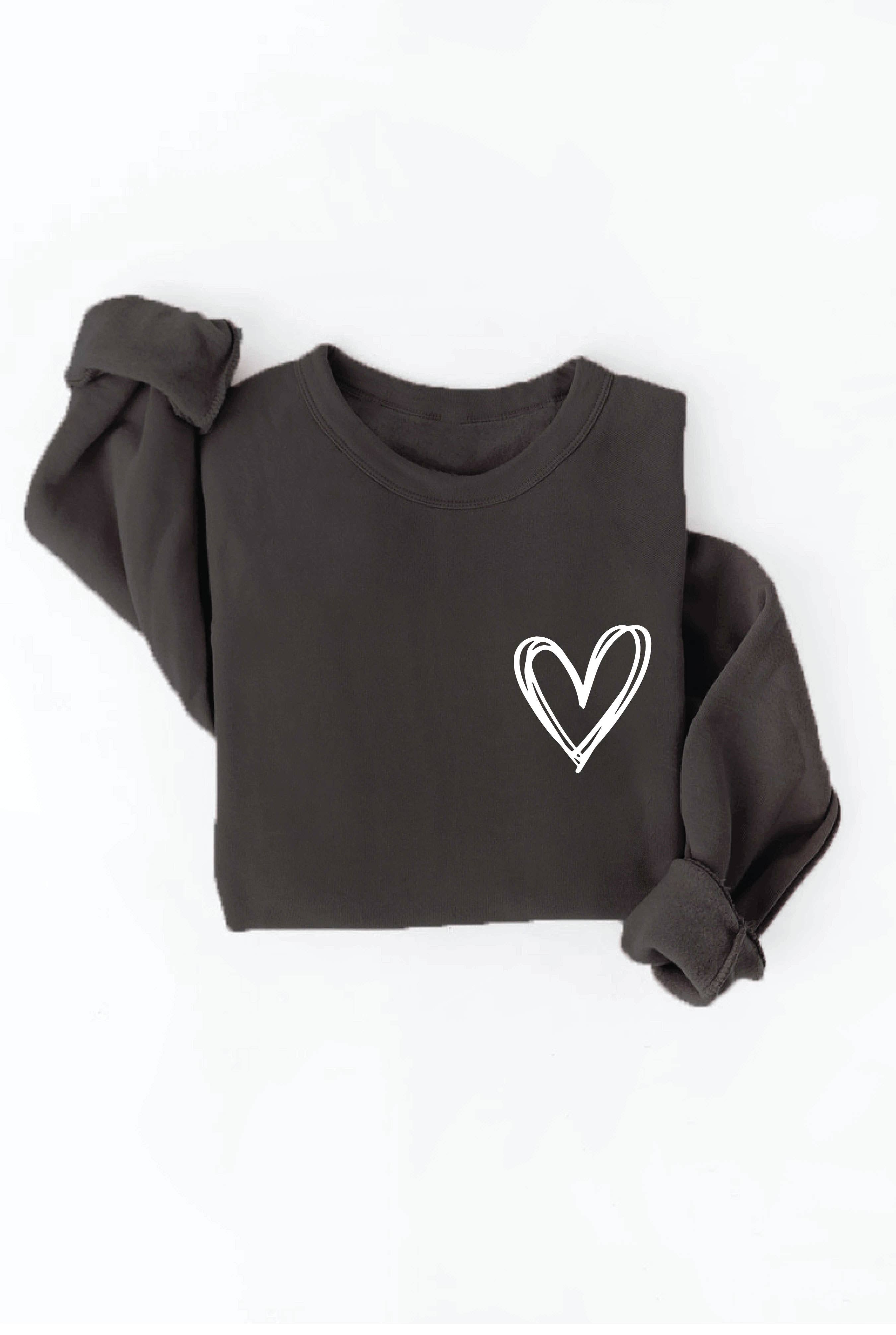OAT COLLECTIVE - Wholesale Graphic Sweatshirt - Women's - HEART Graphic Sweatshirt15