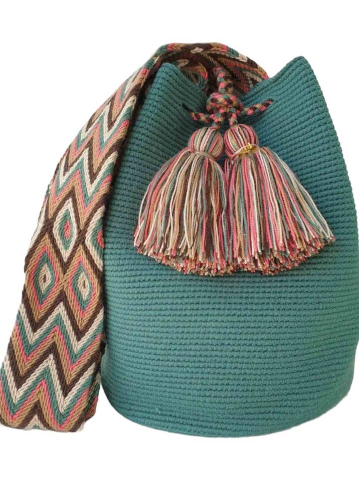 Sac Guayaba Wayuu vert pour la vente par Boutique Femade ®